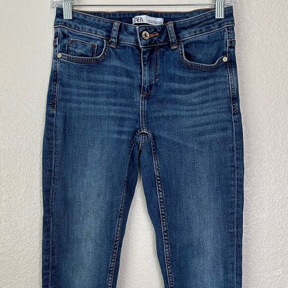 Zara Basic Denim Z1975 Raw Hem Skinny Jeans - Picture 2 of 10